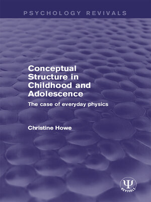 cover image of Conceptual Structure in Childhood and Adolescence